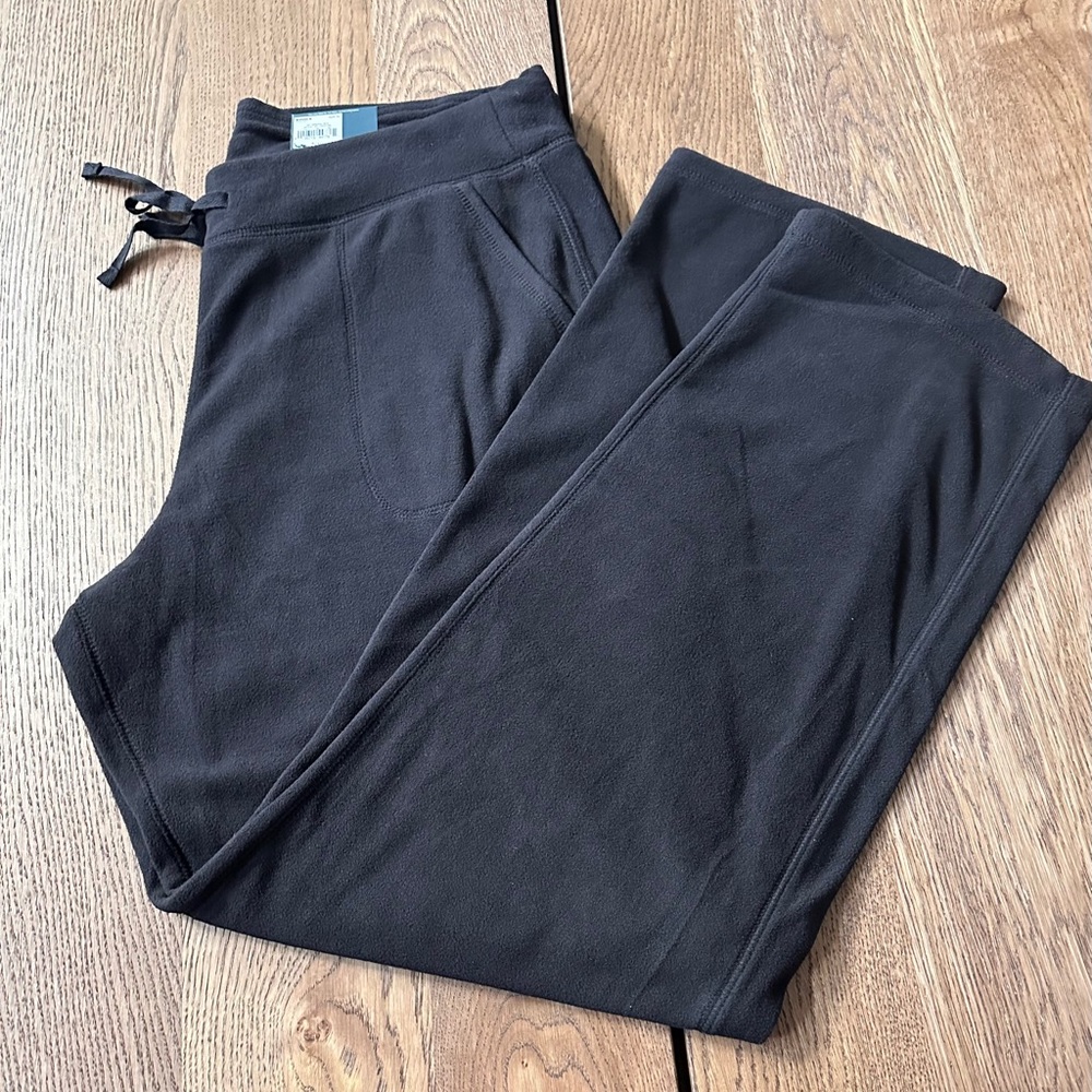 NWOT Tek Gear Fleece Black Straight Mid-Rise Pants XL - Picture 4 of 11